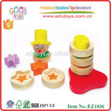 EZ1036 Intelligent Scarecrow Shape Stacker Wooden Kids Toy